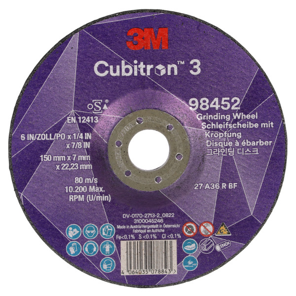 3M Cubitron 3 Schruppscheibe Korn: 36+