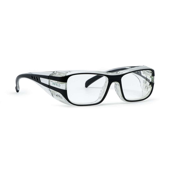 Schutzbrille VISION 12 Schutzbrille VISION 12 mit schwarzen Bügeln und Rahmen
