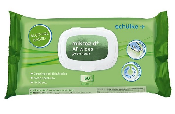 Flächen-Desinfektionsmittel Mikrozid AF Wipes Premium 20x20cm 50 Stück