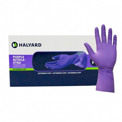 Untersuchungshandschuhe Nitril HALYARD PurpleXtra texturiert