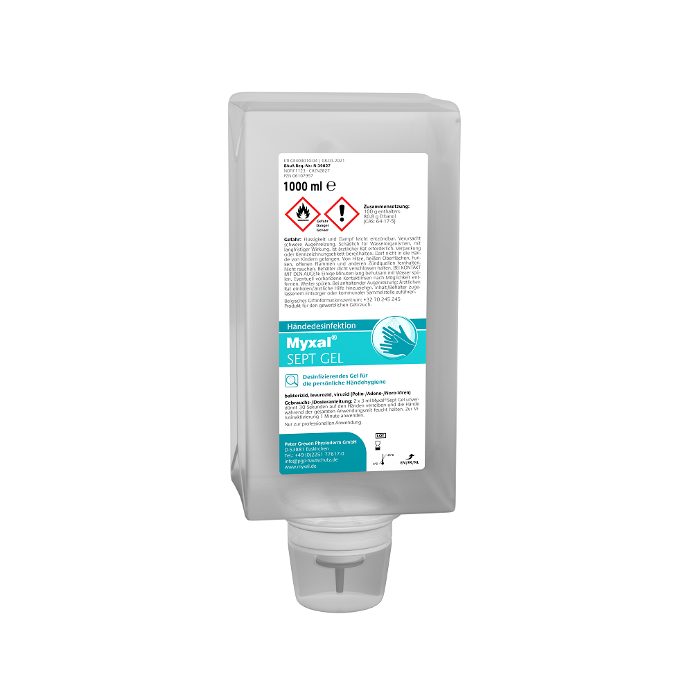 Händedesinfektion MYXAL SEPT GEL Händedesinfektion MYXAL SEPT GEL