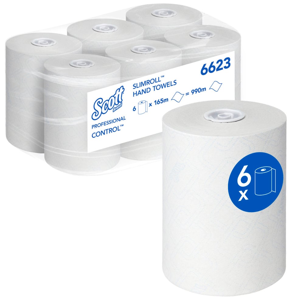 Rollenhandtuch SCOTT 6623  Control Slimroll Rolle à 165m Rollenhandtuch SCOTT 6623  Control Slimroll Rolle à 165m