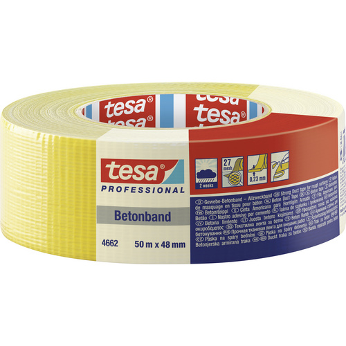 tesa 4662 Betonklebeband Standard gelb tesa 4662 Betonklebeband Standard gelb