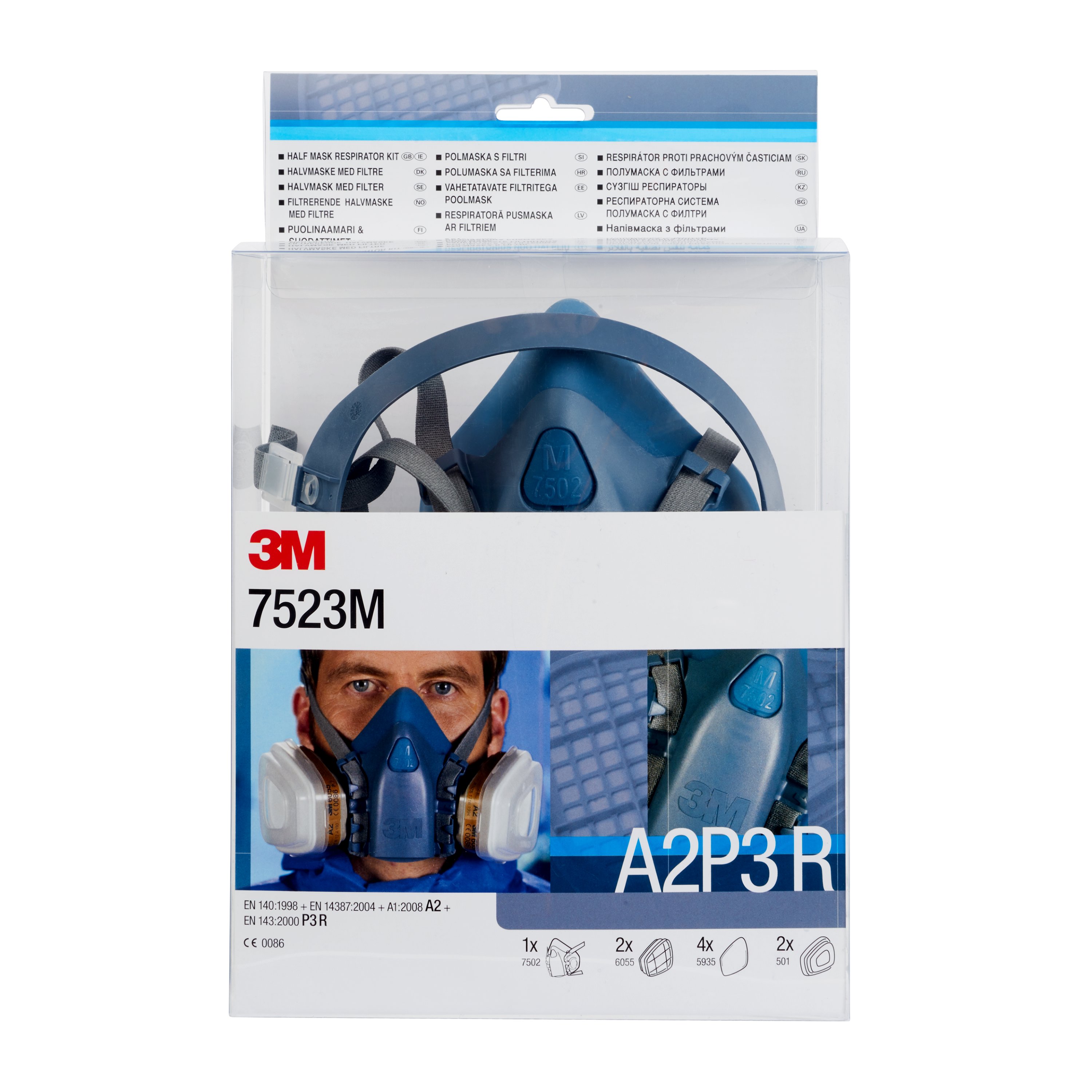 3M 7523M Maskenset A2P3  Kit 3M 7523M Maskenset A2P3  Kit