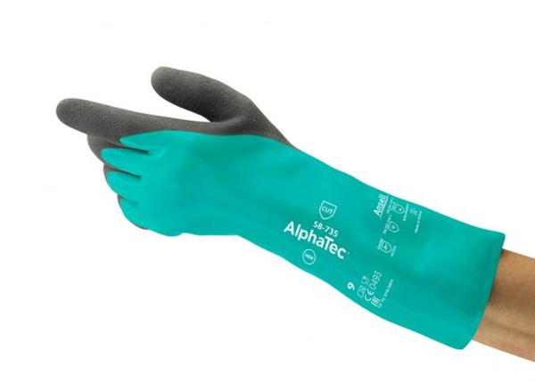 Chem. Schnittschutzhandschuhe AlphaTec 58-735