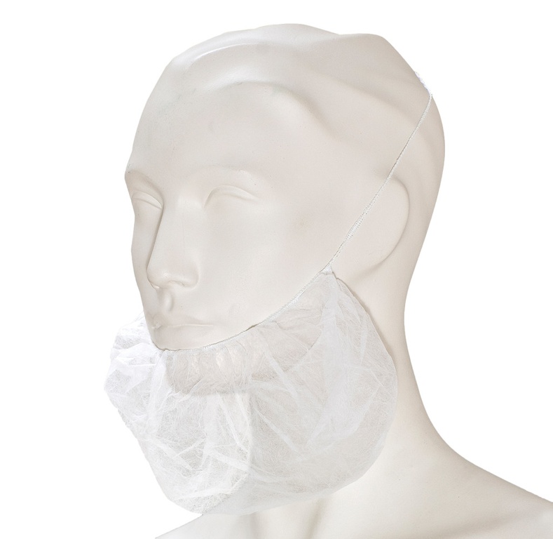 Bartschutz WIROS efficient PP Spinnvlies Gummizug Bartschutz WIROS efficient PP Spinnvlies Gummizug