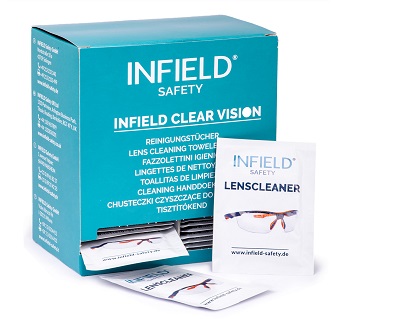 Brillenreinigungstücher Infield Safety Spenderbox