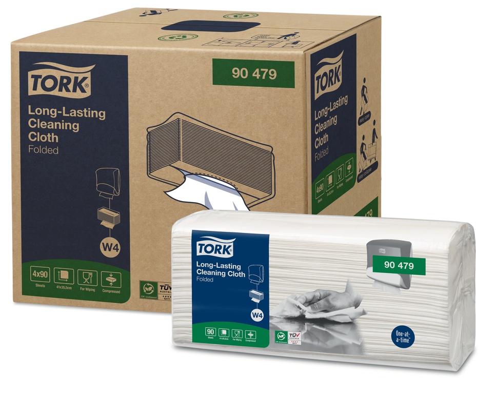 Reinigungstuch Tork W4 Einzeltuch langlebig, weiss