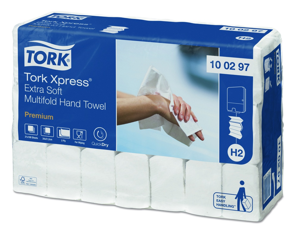 Handtuch Tork Xpress Premium weiss 21x34cm
