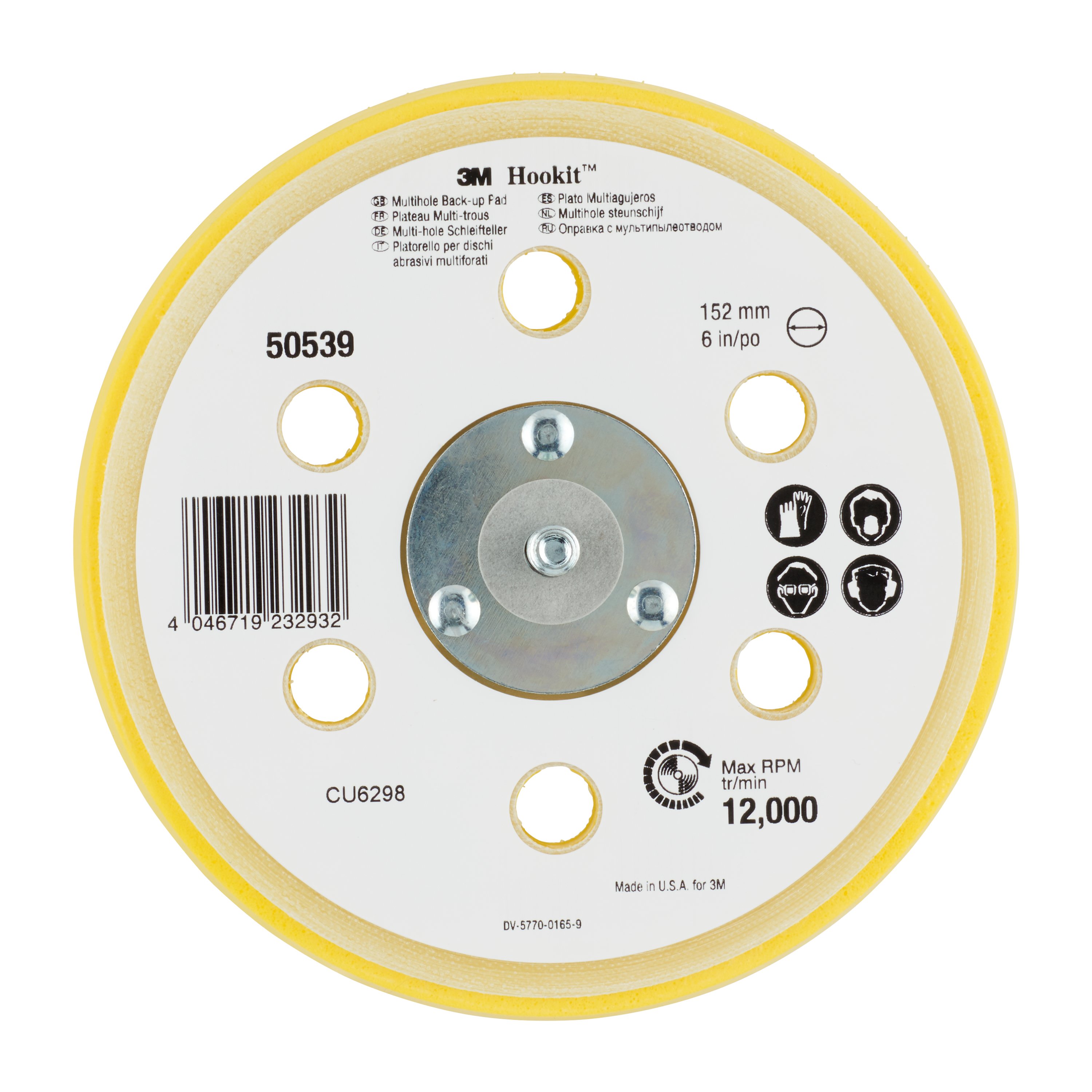 3M 50539 Schleifteller Hookit Multiloch 