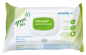 Flächen-Desinfektionsmittel Mikrozid Universal Wipes Green Line 18x20cm