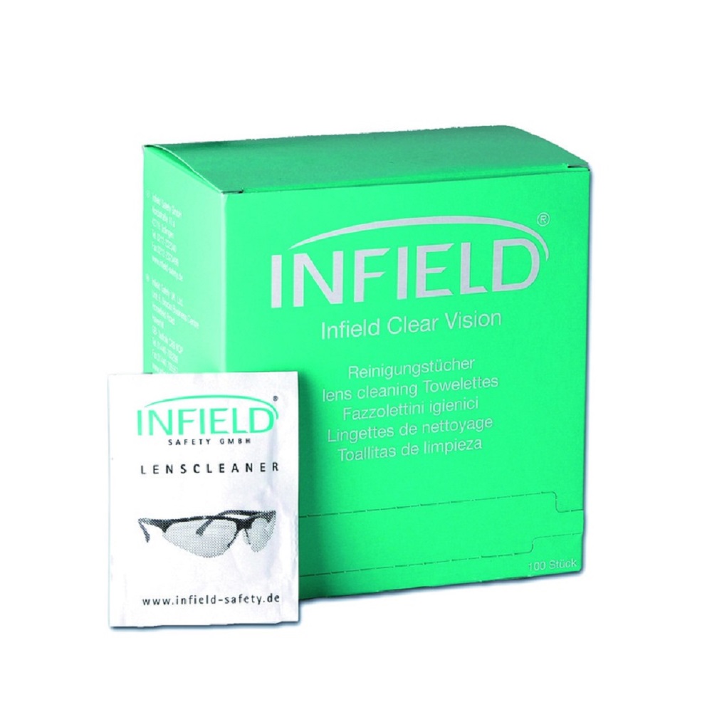Brillenreinigungstücher Infield Safety Spenderbox