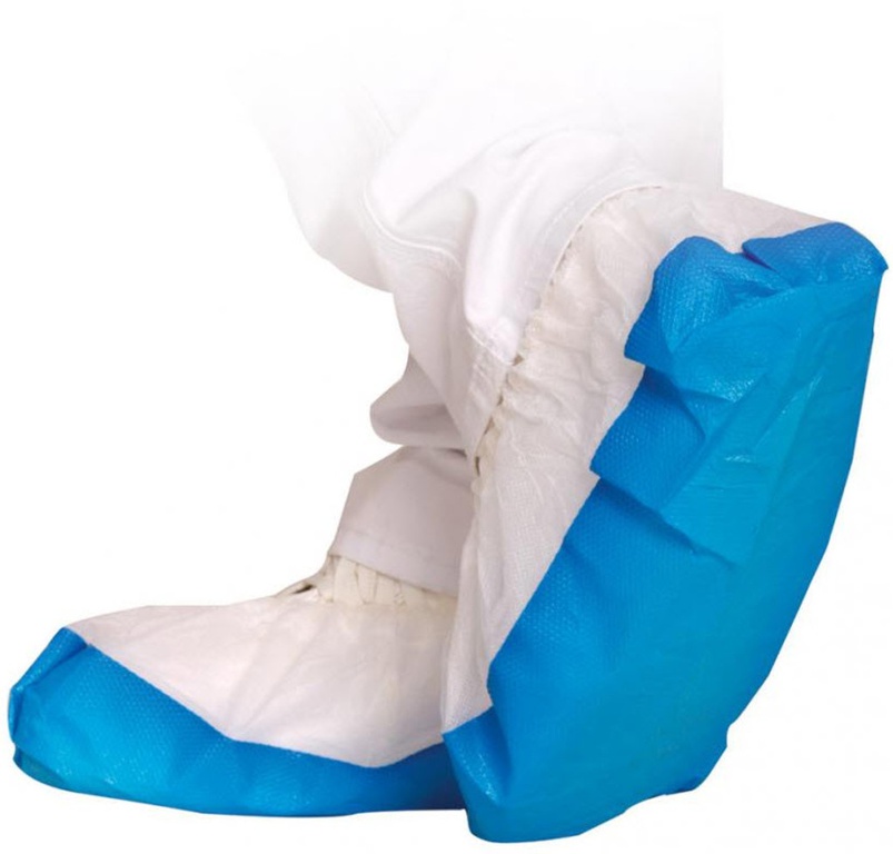 Überschuhe Hygostar, 41cm, weiss/blau