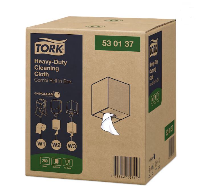 Reinigungstuch Tork W1/W2/W3  Performance Extra Stark 1-lagig weiss Reinigungstuch Tork W1/W2/W3  Performance Extra Stark 1-lagig weiss