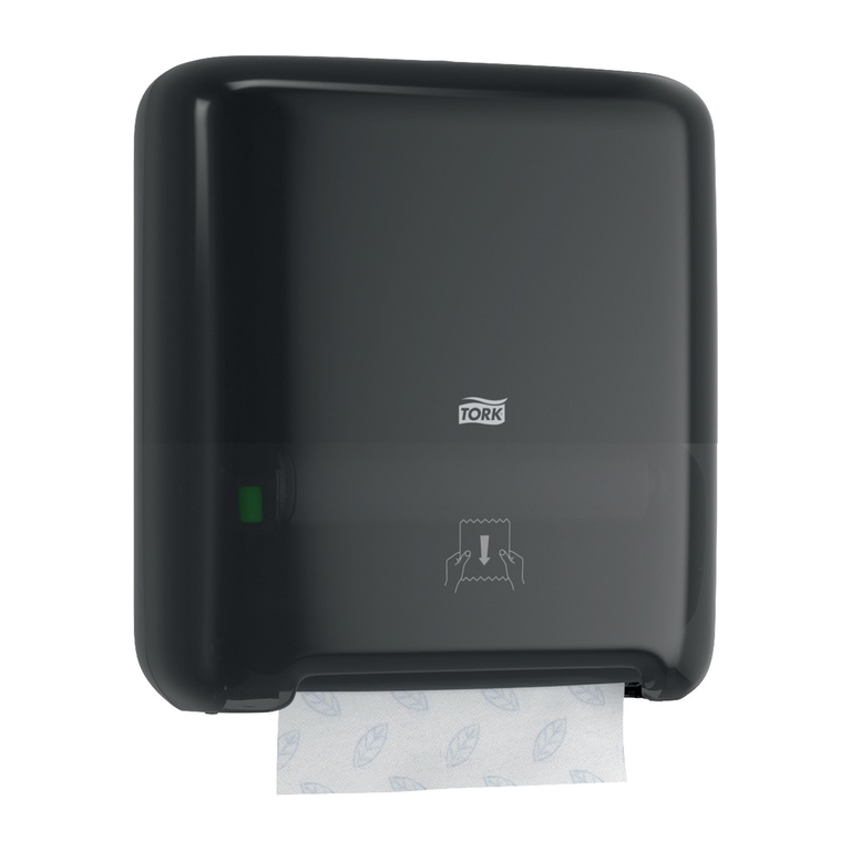 Spender Rollenhandtücher Tork Matic H1 Elevation ohne Sensor schwarz