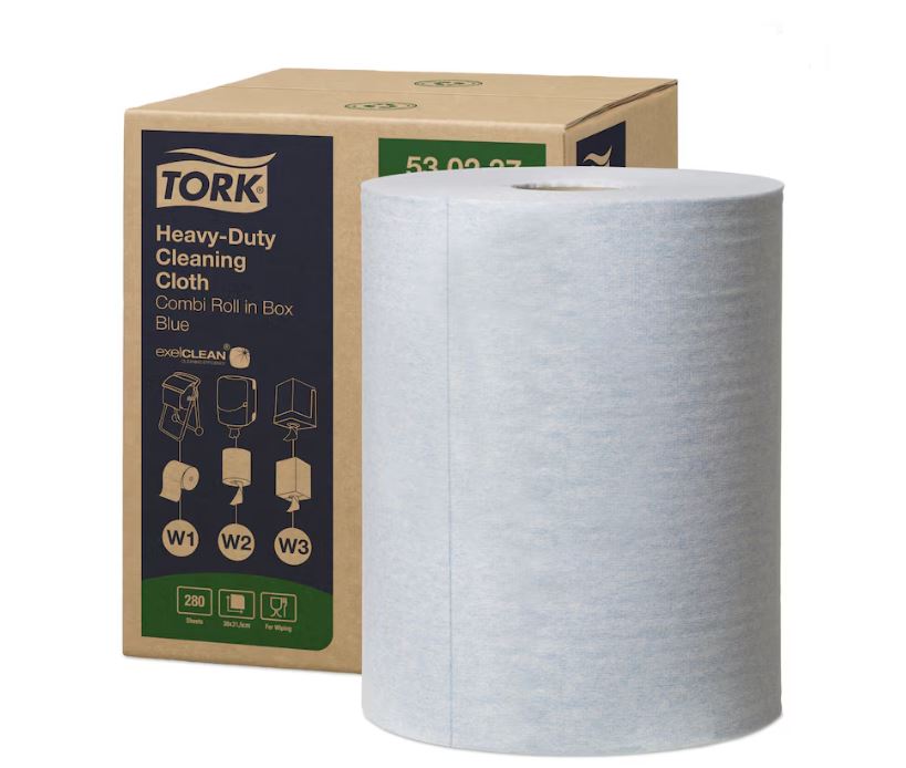 Reinigungstuch Tork Performance W1/W2/W3  Extra Stark 1-lagig blau  Reinigungstuch Tork Performance W1/W2/W3  Extra Stark 1-lagig blau