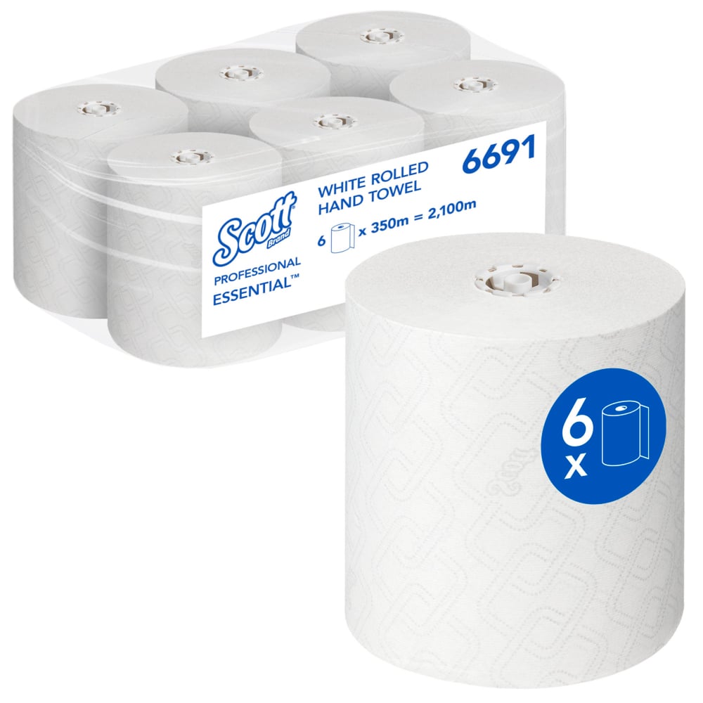 Rollenhandtuch SCOTT 6691 Essential Rolle à 350m  Rollenhandtuch SCOTT 6691 Essential Rolle à 350m
