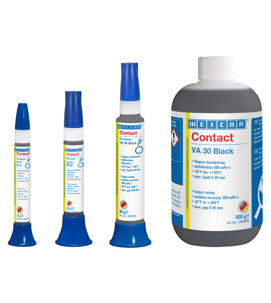 WEICON Contact VA 30 Black Cyanacrylat-Klebstoff